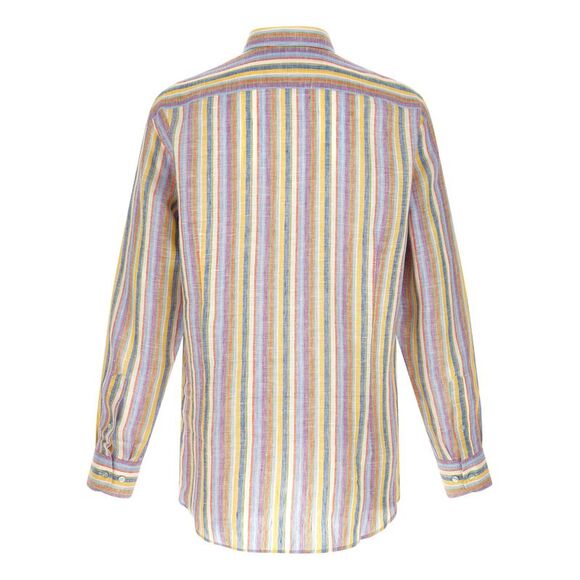 Etro Men's Striped Linen Shirt